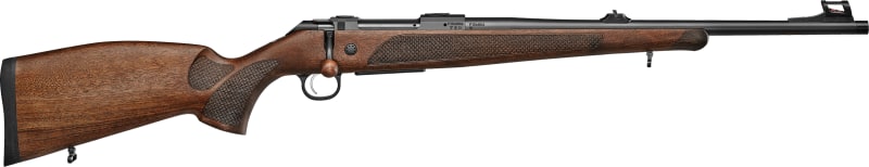 CZ 600 Plus Lux 300 Win Mag Bolt Action Rifle, 24" Threaded Barrel, 3 Rds, Walnut Stock, Fiber Optic Sights