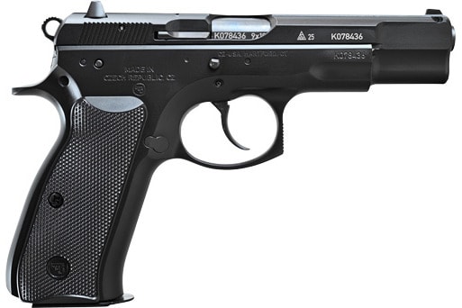 CZ 75 BD 50th Anniversary Elite 9mm Pistol, 4.6" Barrel, 16+1, DA/SA, Steel Frame, Decocker, Black Polycoat.