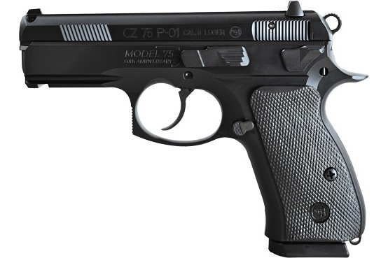 CZ 75 P-01 50th Anniversary Elite Pistol 9mm 3.75" Barrel 15rd DA/SA Alloy Frame Accessory Rail