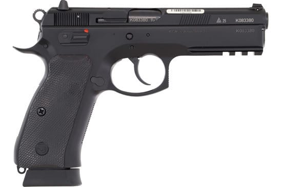 CZ 75 SP-01 50th Anniversary Elite 91214 Pistol 9mm 4.6" 19rd DA/SA Cold Hammer Forged Barrel, Black Polycoat