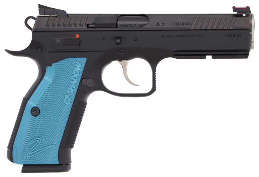 CZ CUSTOM Shadow 2 Custom 9mm 4.89" 17rd Pistol - Black | Blue Aluminum