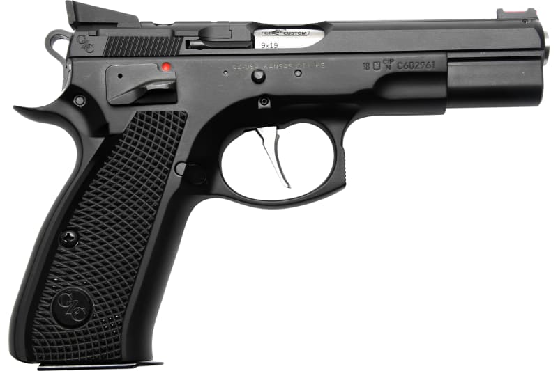 CZ Custom Shop 75 Shadow RDS OR 91706 Pistol, 9mm, 4.6" Barrel, 16+1, DA/SA, Optics-Ready, Black Polycoat.