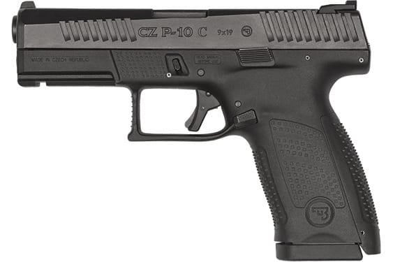 CZ P-10 C 9mm Luger 10rd Mag 4" Barrel Black Reversible Mag Catch